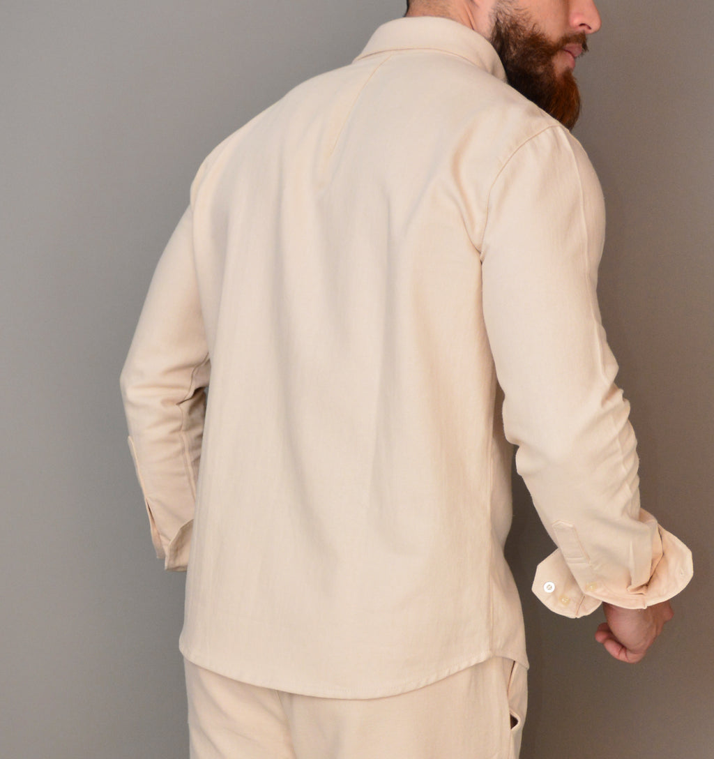 Camisa Lino Manga Larga