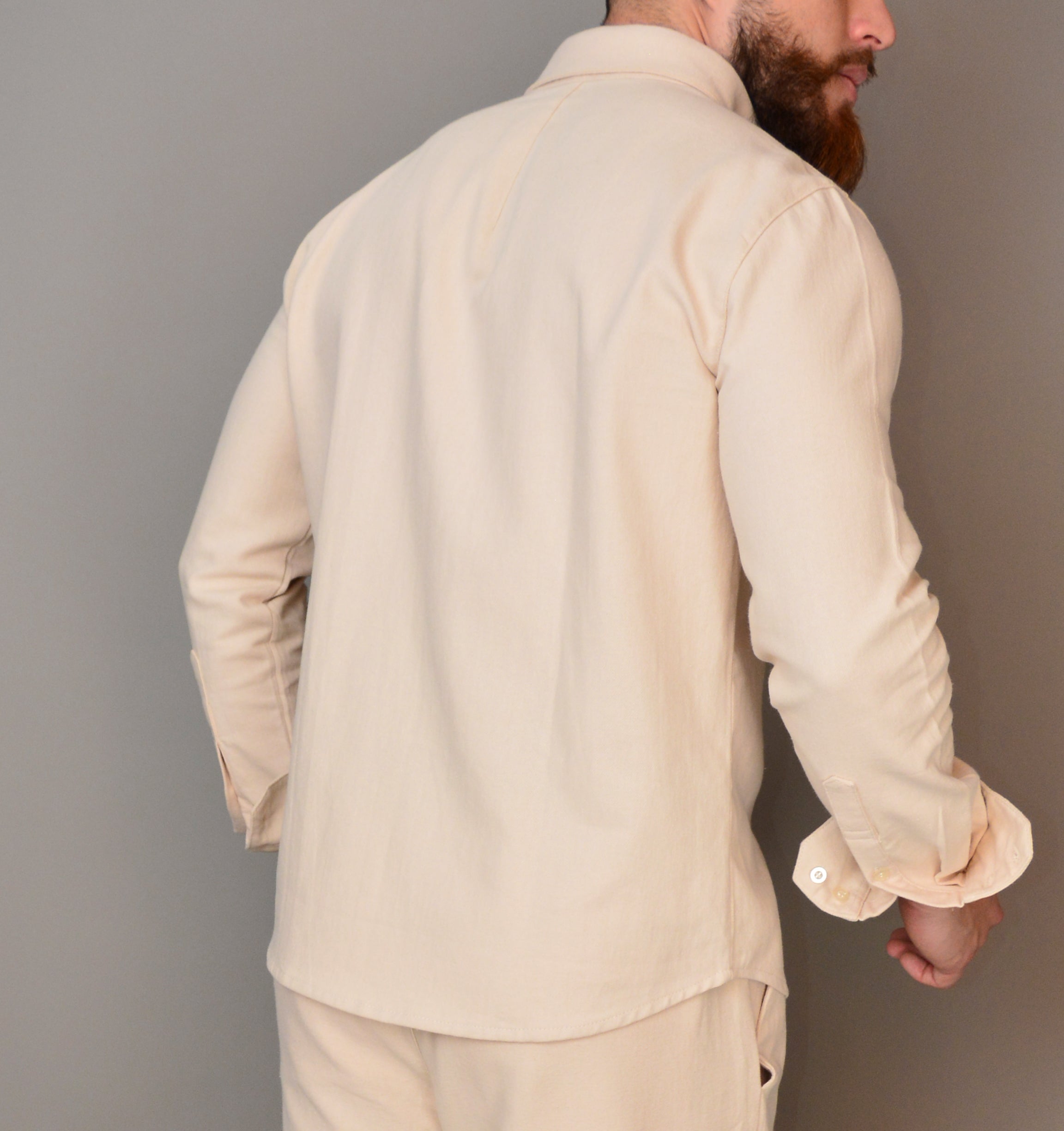 Camisa Lino Manga Larga