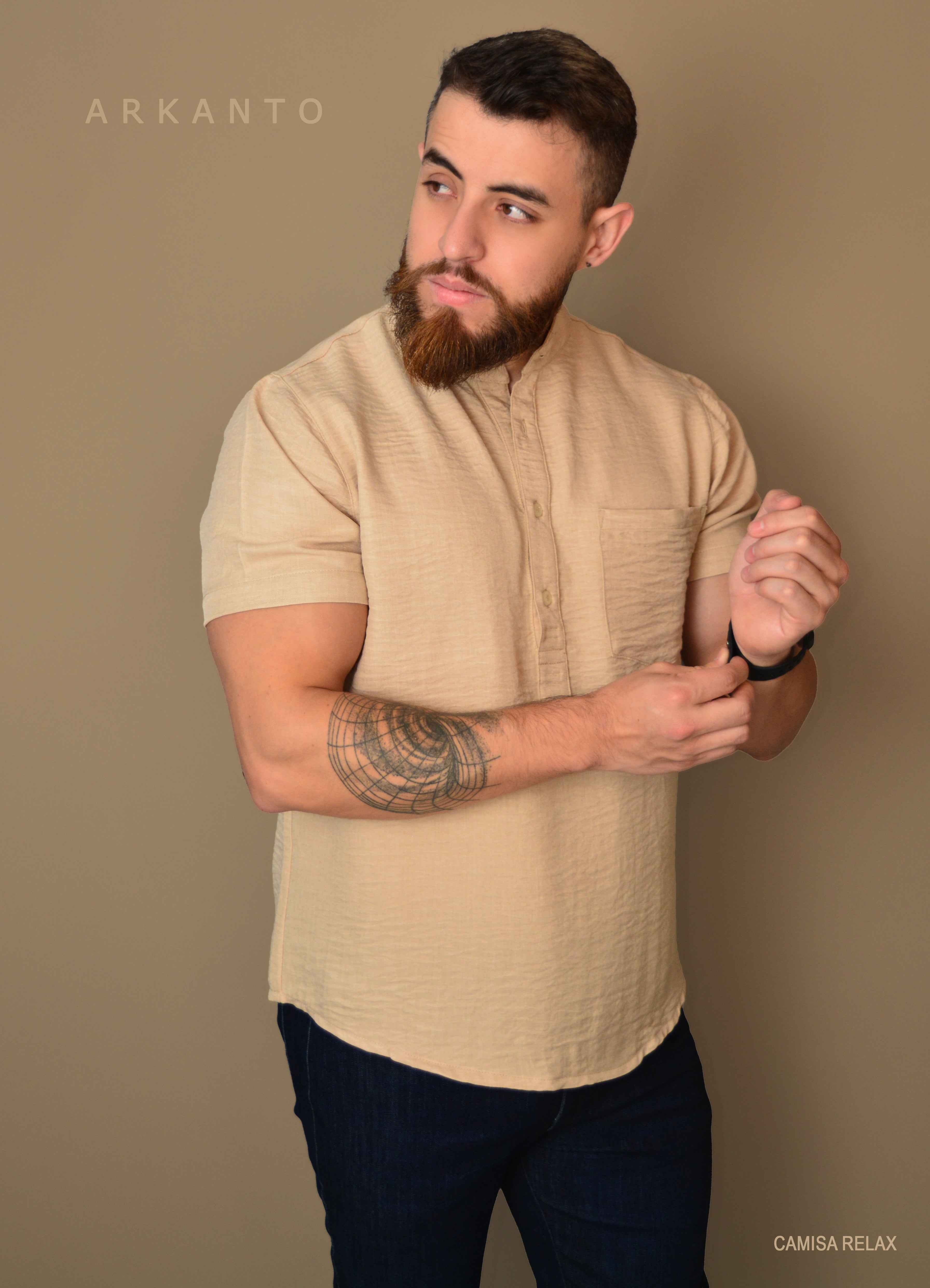 Camisa Relax Manga Corta