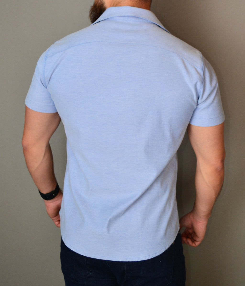 Camisa Retro Manga Corta Slim